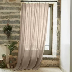Tenda garza di cotone regolabile (140 x max 300 cm) Gaïa Marrone corda