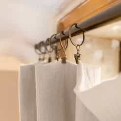 Tenda garza di cotone regolabile (180 x max 300 cm) Gaïa Beige pampa