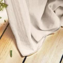 Tenda garza di cotone regolabile (140 x max 300 cm) Gaïa Beige pampa