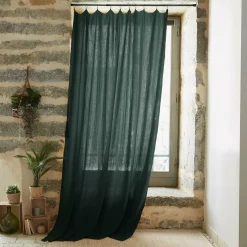 Tenda garza di cotone regolabile (140 x 300 cm) Gaïa Verde abete