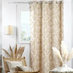 Tenda in cotone (140 x 260 cm) Hemera Tortora