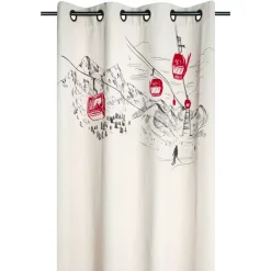 Tenda in cotone (140 x 260 cm) Villard Ecru