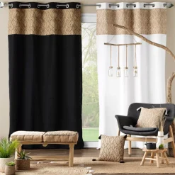 Tenda in cotone e juta (140 x 280 cm) Nama Nero
