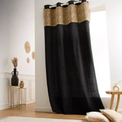 Tenda in cotone e juta (140 x 280 cm) Nama Nero
