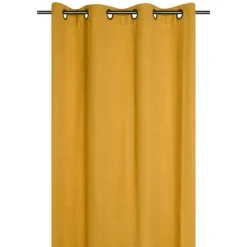 Tenda in cotone tessuto (140 x 260 cm) Monaco Giallo curry