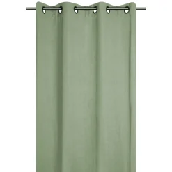 Tenda in cotone tessuto (140 x 260 cm) Monaco Verde salvia