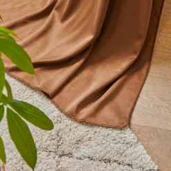 Tenda lyocell Tencel™ regolabile (140 x max 270 cm) Olivia Camel