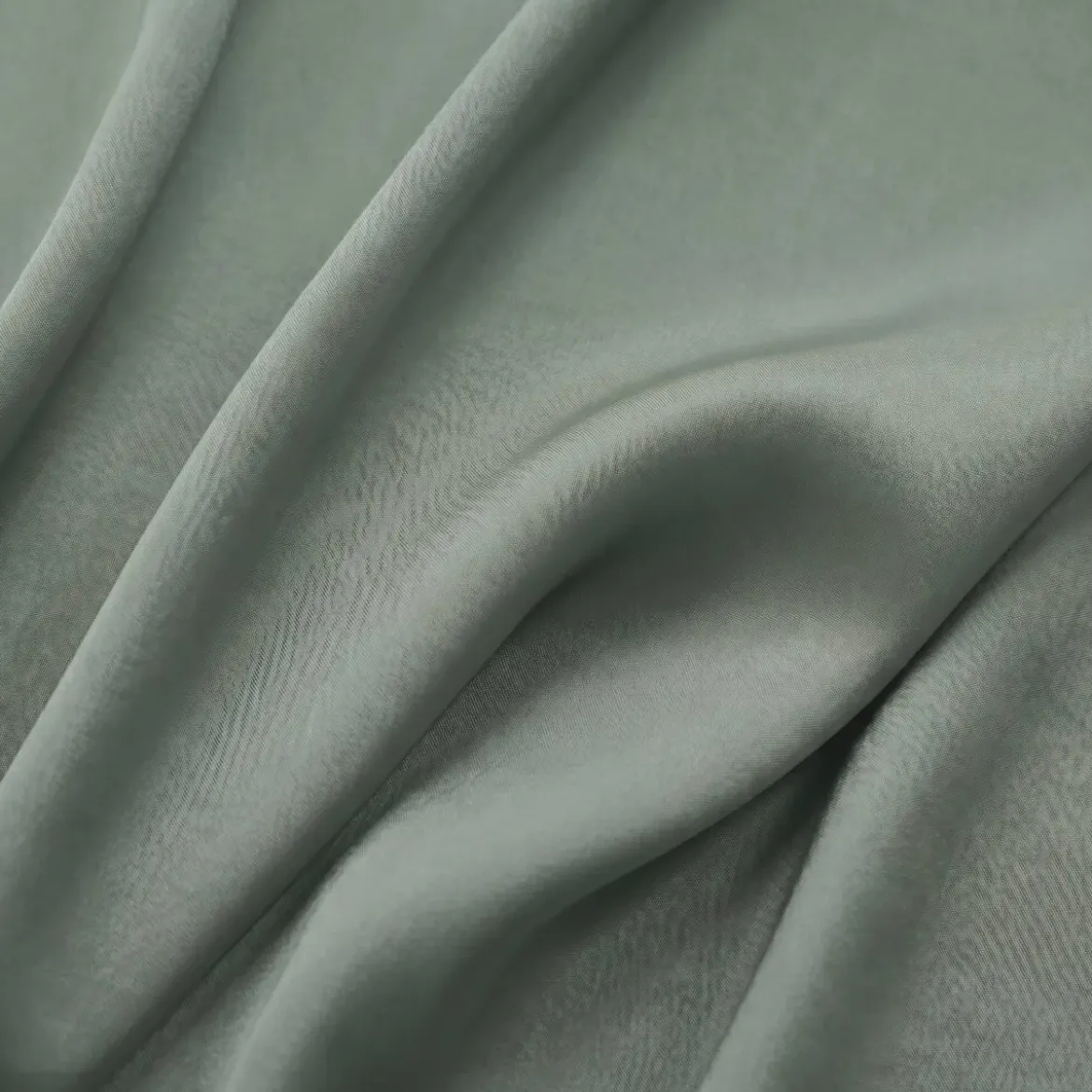 Tenda lyocell Tencel™ regolabile (140 x max 270 cm) Olivia Verde eucalipto