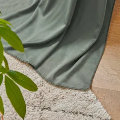 Tenda lyocell Tencel™ regolabile (140 x max 270 cm) Olivia Verde eucalipto