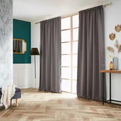 Tenda oscurante a passanti nascosti (140 x 260 cm) Dark Grigio antracite