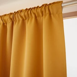 Tenda oscurante a passanti nascosti (140 x 260 cm) Dark Giallo senape