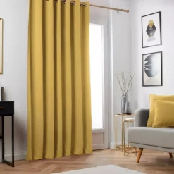 Tenda oscurante termica (180 x 260 cm) Minuit Giallo ocra