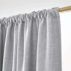 Tenda oscurante termica con passanti nascosti (140 x 240 cm) Alba Grigio