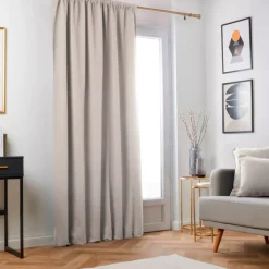Tenda oscurante termica con passanti nascosti (140 x 240 cm) Minuit Tortora
