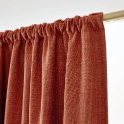 Tenda oscurante termica con passanti nascosti (140 x 240 cm) Alba Terracotta
