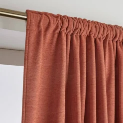 Tenda oscurante termica con passanti nascosti (280 x 240 cm) Minuit Terracotta