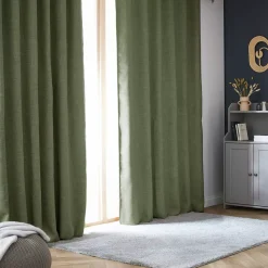 Tenda oscurante termica con passanti nascosti (140 x 240 cm) Alba Verde cachi