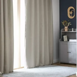 Tenda oscurante termica con passanti nascosti (140 x 240 cm) Alba Tortora