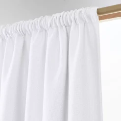 Tenda oscurante termica con passanti nascosti (140 x 240 cm) Alba Bianco perla