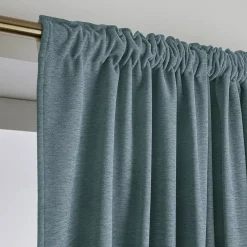 Tenda oscurante termica con passanti nascosti (280 x 240 cm) Minuit Grigio blu