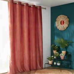 Tenda oscurante velluto (180 x 260 cm) Fern Terracotta