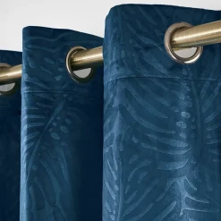 Tenda oscurante velluto (140 x 240 cm) Fern Blu marino
