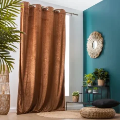 Tenda oscurante velluto (140 x 240 cm) Fern Camel