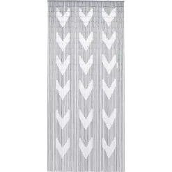 Tenda per porta bambù (90 x 200 cm) Chevron Grigio
