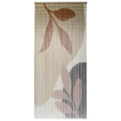 Tenda per porta bambù (90 x 200 cm) Abstraction Beige