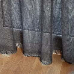 Tenda per porta in tessuto (135 x 225 cm) Natural Grigio
