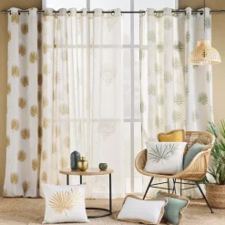 Tenda policotone (140 x 240 cm) Lotus Giallo ocra