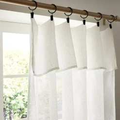 Tenda regolabile bouclé (140 x max 300 cm) Eliott Avorio