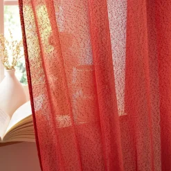 Tenda regolabile bouclé (140 x max 300 cm) Eliott Terracotta
