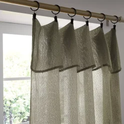 Tenda regolabile bouclé (140 x max 300 cm) Eliott Verde cachi