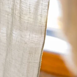 Tenda regolabile lino lavato (140 x max 270 cm) Louise Beige