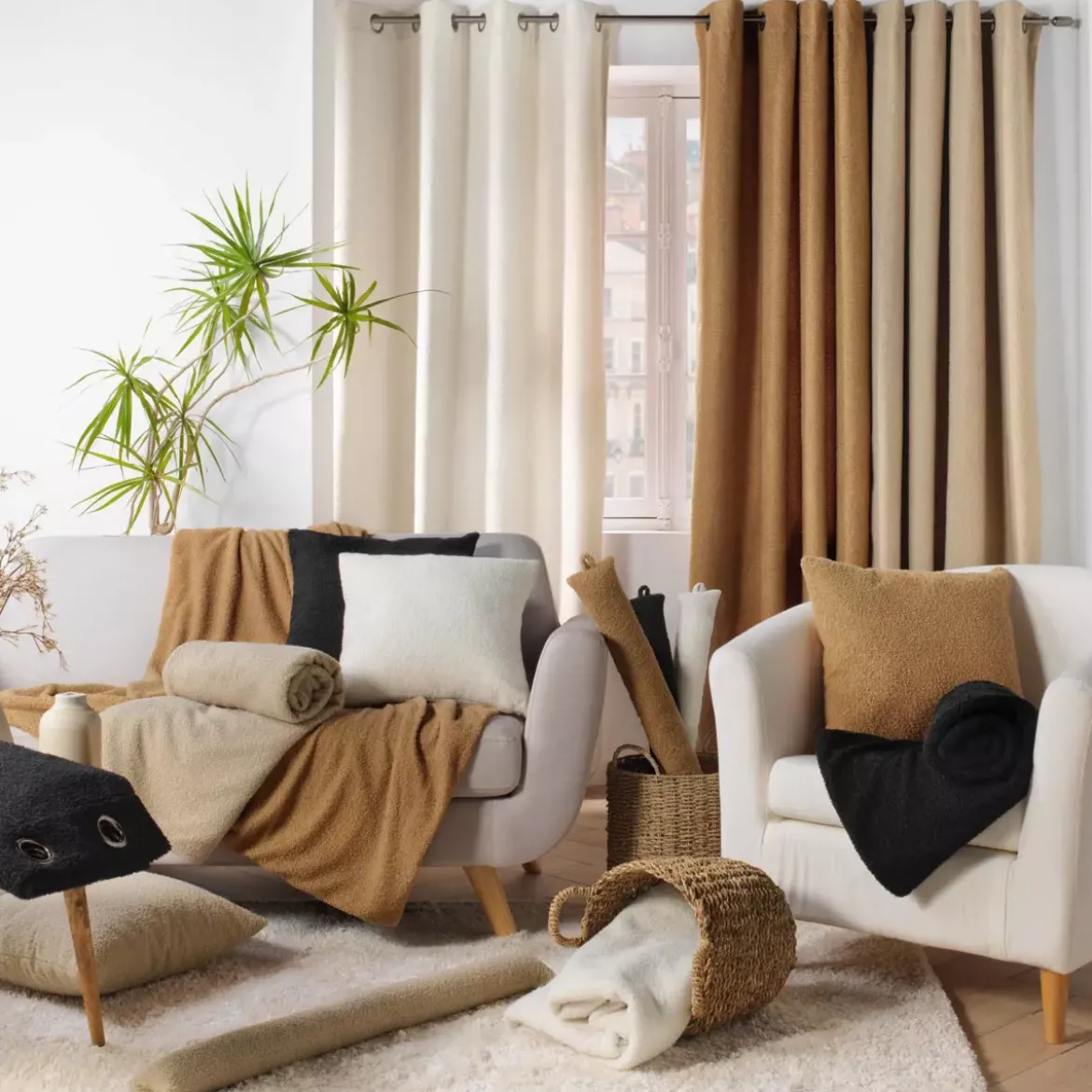 Tenda riccio (140 x 240 cm) Wooly Camel