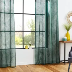 Tenda trasparente (140 x 240 cm) Feuilles Verde cedro