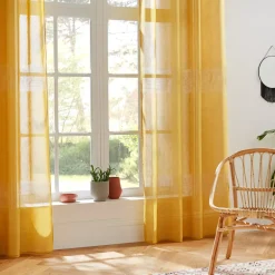 Tenda trasparente (140 x 240 cm) Sab Giallo ocra