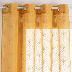 Tenda trasparente (140 x 240 cm) Mia Giallo ocra