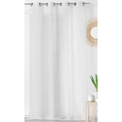 Tenda trasparente (145 x 280 cm) Givrée Bianco