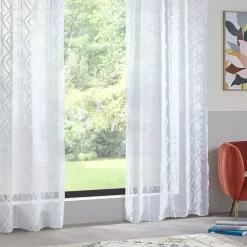 Tenda trasparente (140 x 240 cm) Salma Bianco