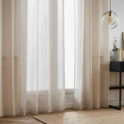 Tenda trasparente con occhielli (180 x 240 cm) Leontina Beige