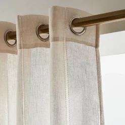 Tenda trasparente con occhielli (180 x 240 cm) Leontina Beige