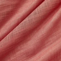 Tenda trasparente con occhielli effetto lino (140 x 240 cm) Robin Terracotta