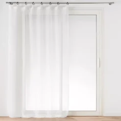 Tenda trasparente con occhielli (140 x 240 cm) Davina Bianca