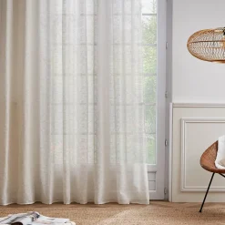 Tenda trasparente con occhielli (280 x 240 cm) Maël Beige