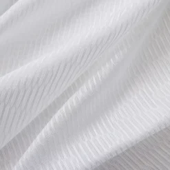 Tenda trasparente con occhielli (140 x 280 cm) Maël Bianco