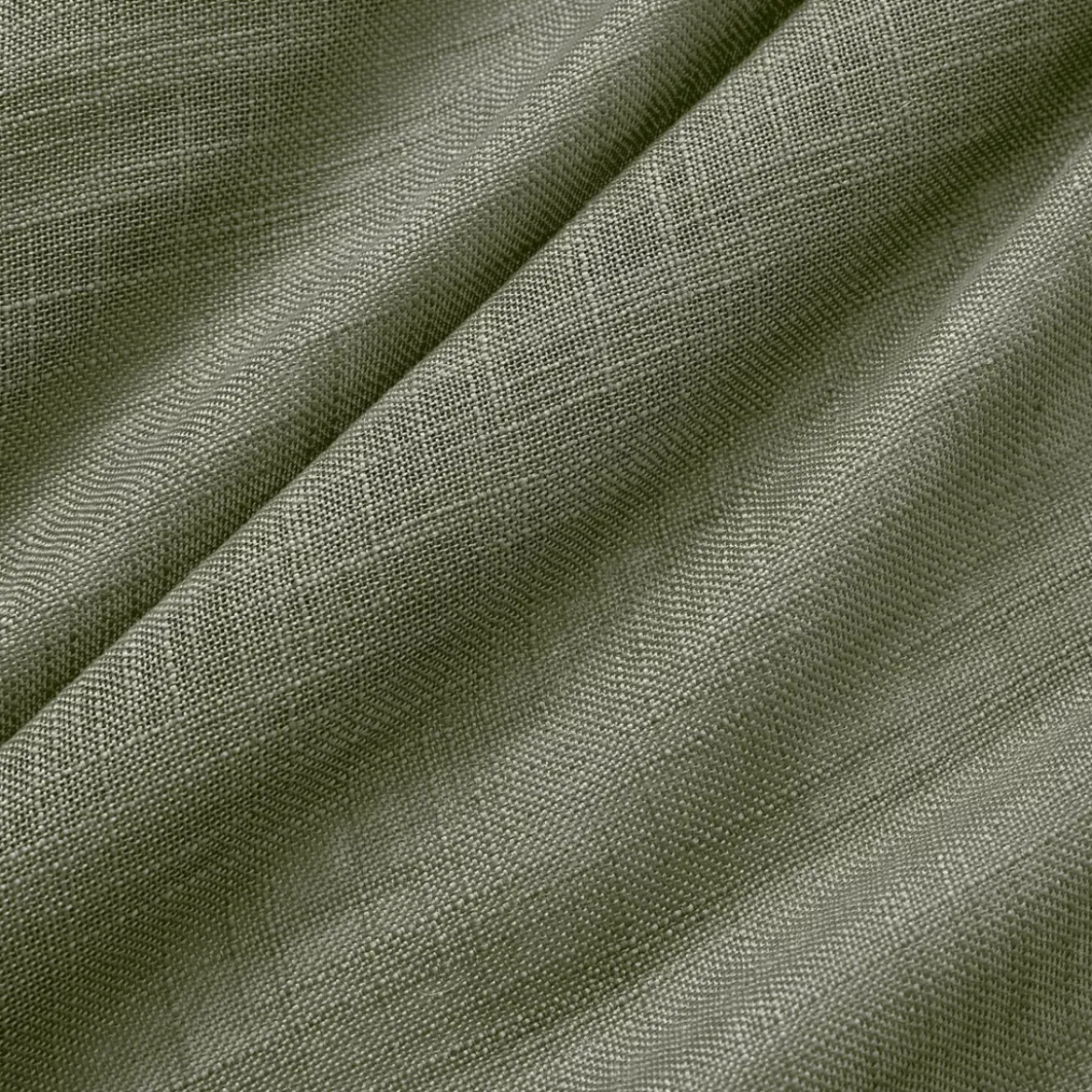 Tenda trasparente con occhielli effetto lino (140 x 240 cm) Robin Verde rosmarino