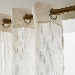 Tenda trasparente con occhielli (280 x 240 cm) Raphaël Beige