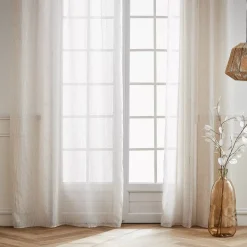 Tenda trasparente con occhielli (140 x 280 cm) Arthur Beige